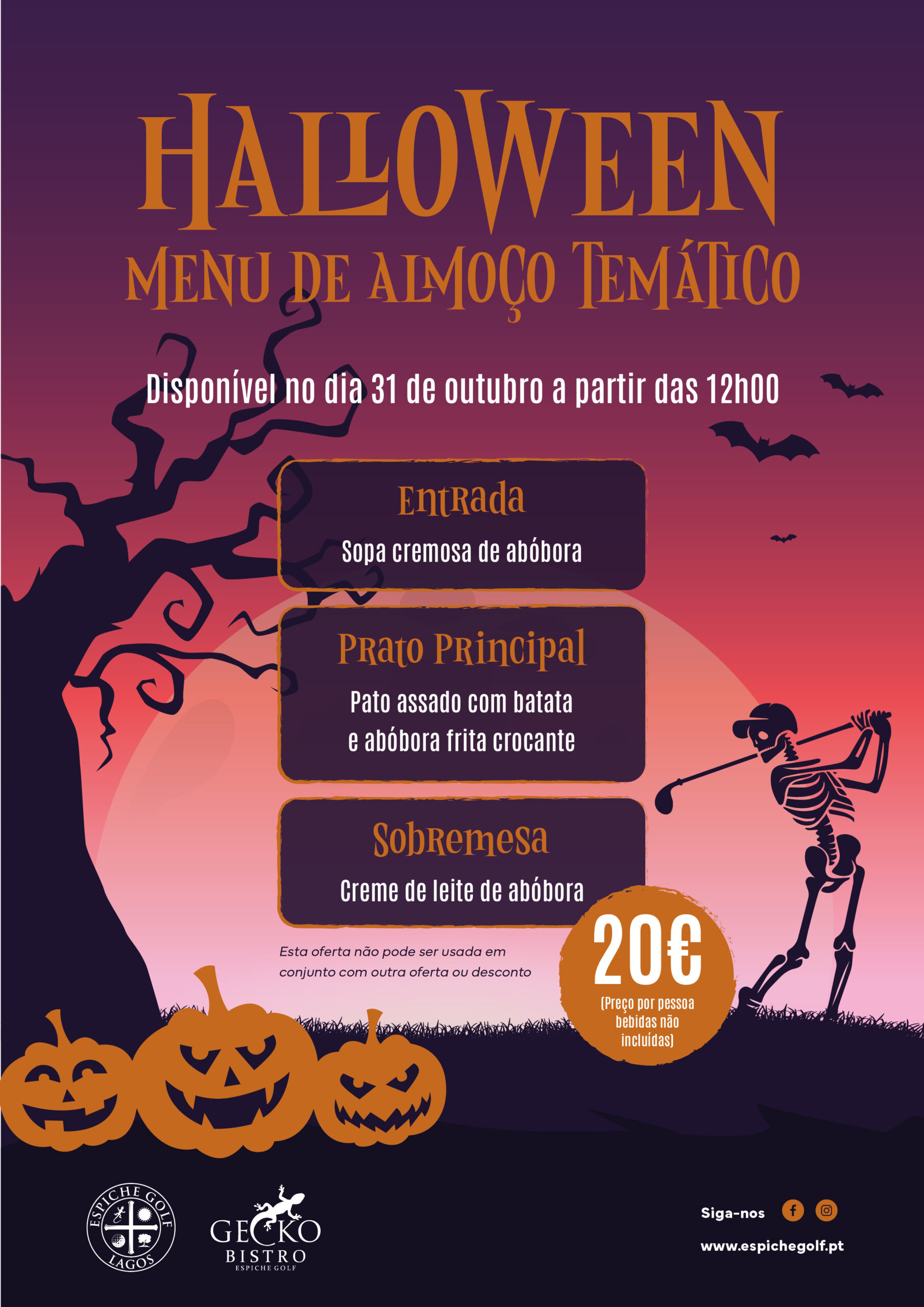 almoço halloween