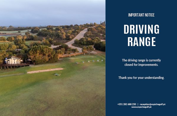 driving range notice